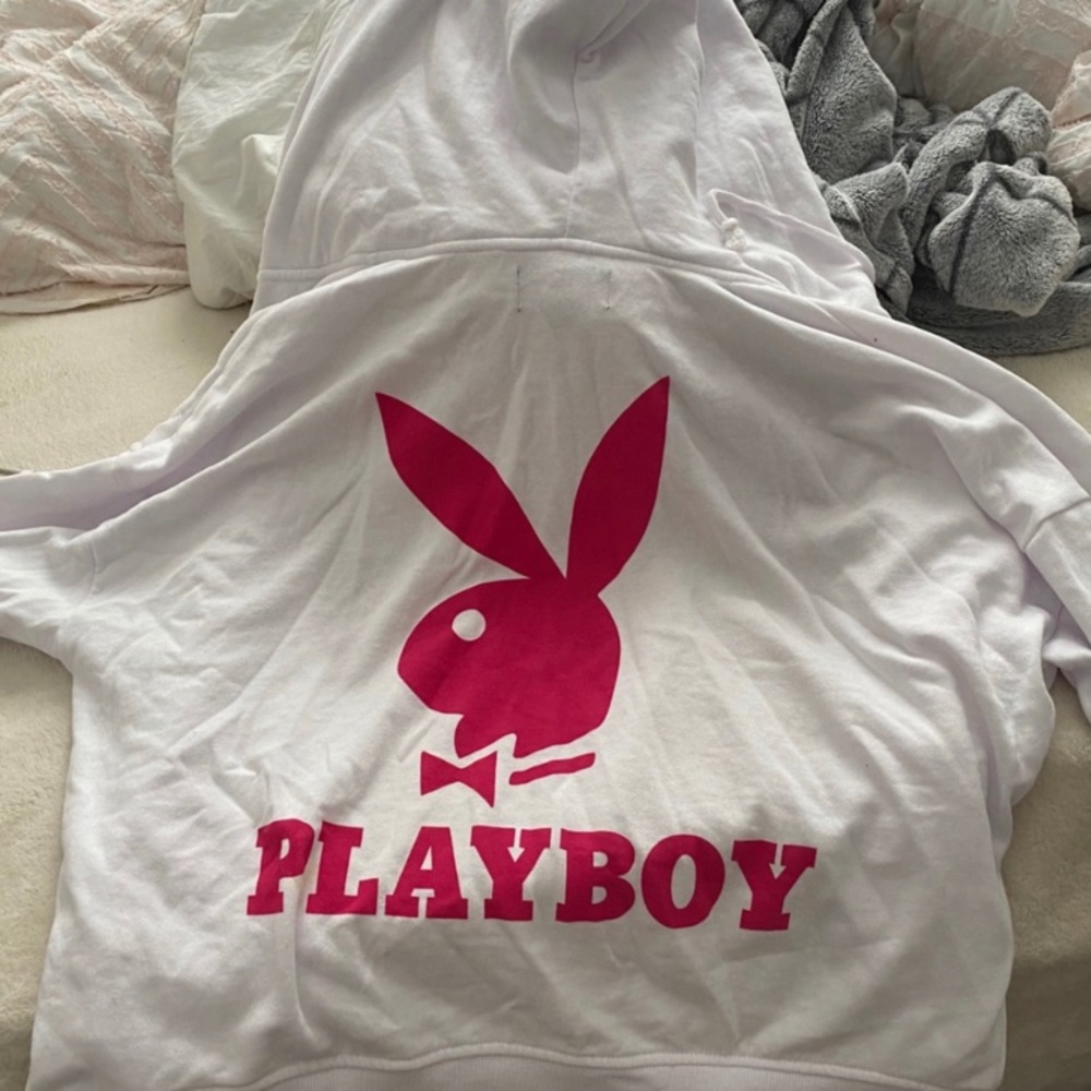 White Playboy Sweatshirt